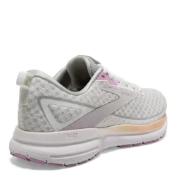 Discount Brooks Women's , Trace 3 Running Shoe White/Orchid/Apricot