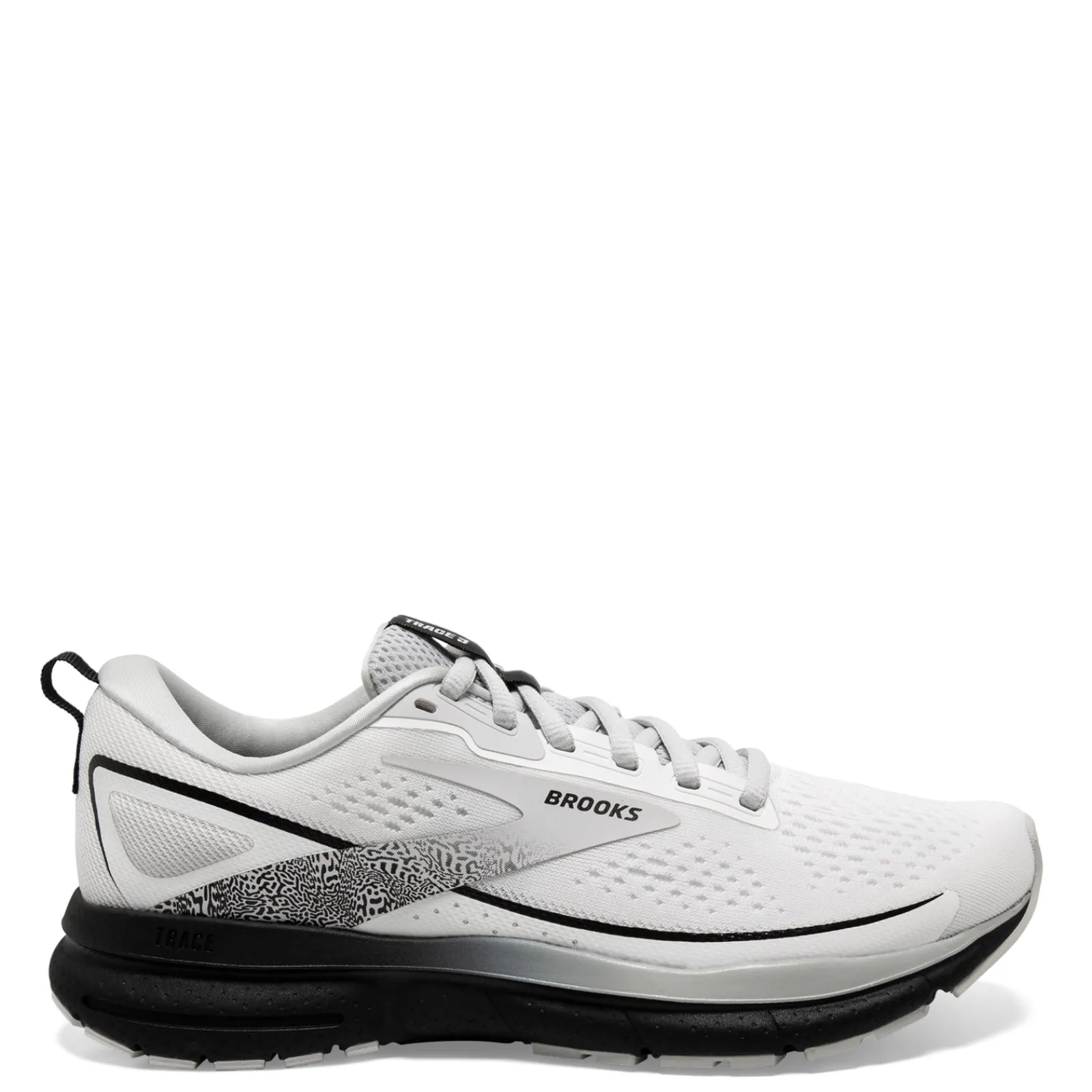 New Brooks Women's , Trace 3 Running Shoe - Wide Width White/Oyster/Black