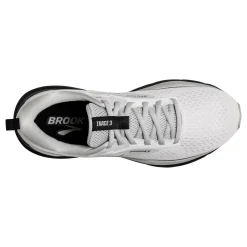 New Brooks Women's , Trace 3 Running Shoe - Wide Width White/Oyster/Black