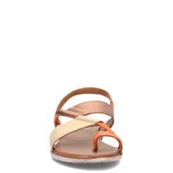 Online Bueno Women's , Yuki Sandal Orange Gold Multi