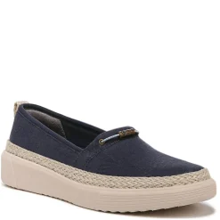 New Bzees Women's , Maui Slip-On Navy Blazer Palm Leaf