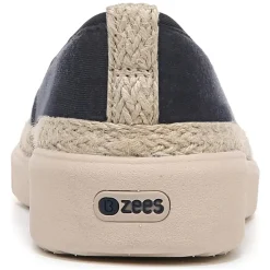 New Bzees Women's , Maui Slip-On Navy Blazer Palm Leaf