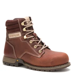New Caterpillar Women's , Paisley 6 Inch Slip Resistant Steel Toe Work Boot Tawny
