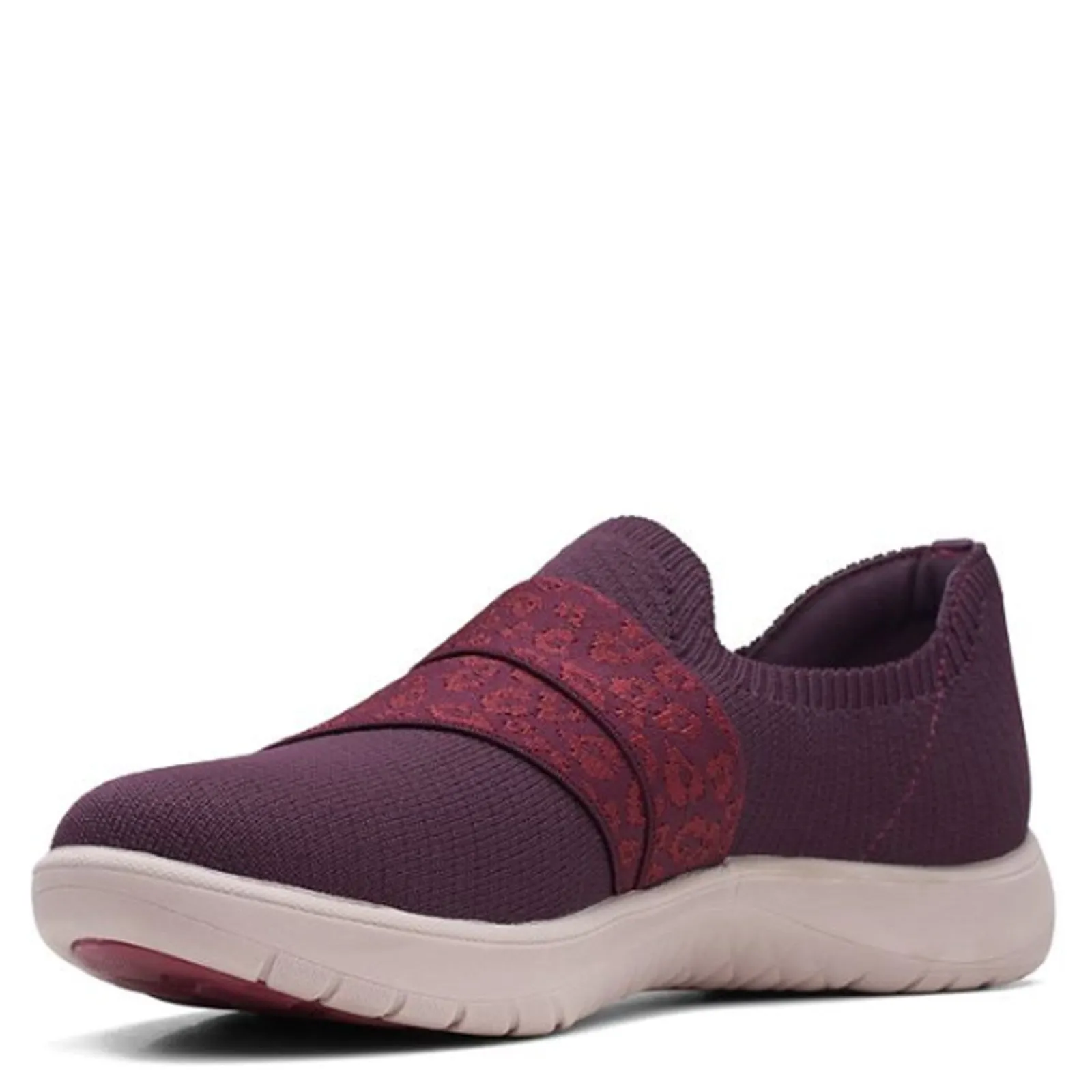 Best Clarks Women's , Adella Stride Slip-On Burgundy