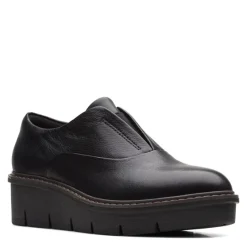 New Clarks Women's , Airabell Sky Slip-On Black