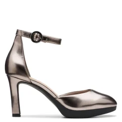 New Clarks Women's , Ambyr 2 Cove Pump Gun Metal