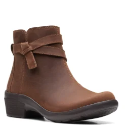 Clarks Women's , Angie Spice Boot Dark Tan