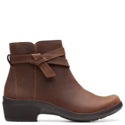 Clarks Women's , Angie Spice Boot Dark Tan