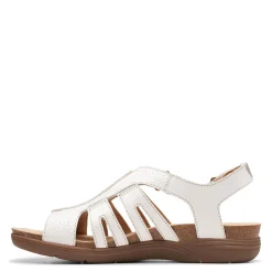 Clarks Women's , April Belle Sandal White