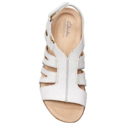 Clarks Women's , April Belle Sandal White