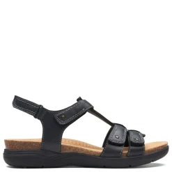 Online Clarks Women's , April Cove Sandal Black