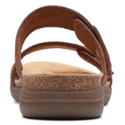 Clearance Clarks Women's , April Dusk Sandal Dark Tan