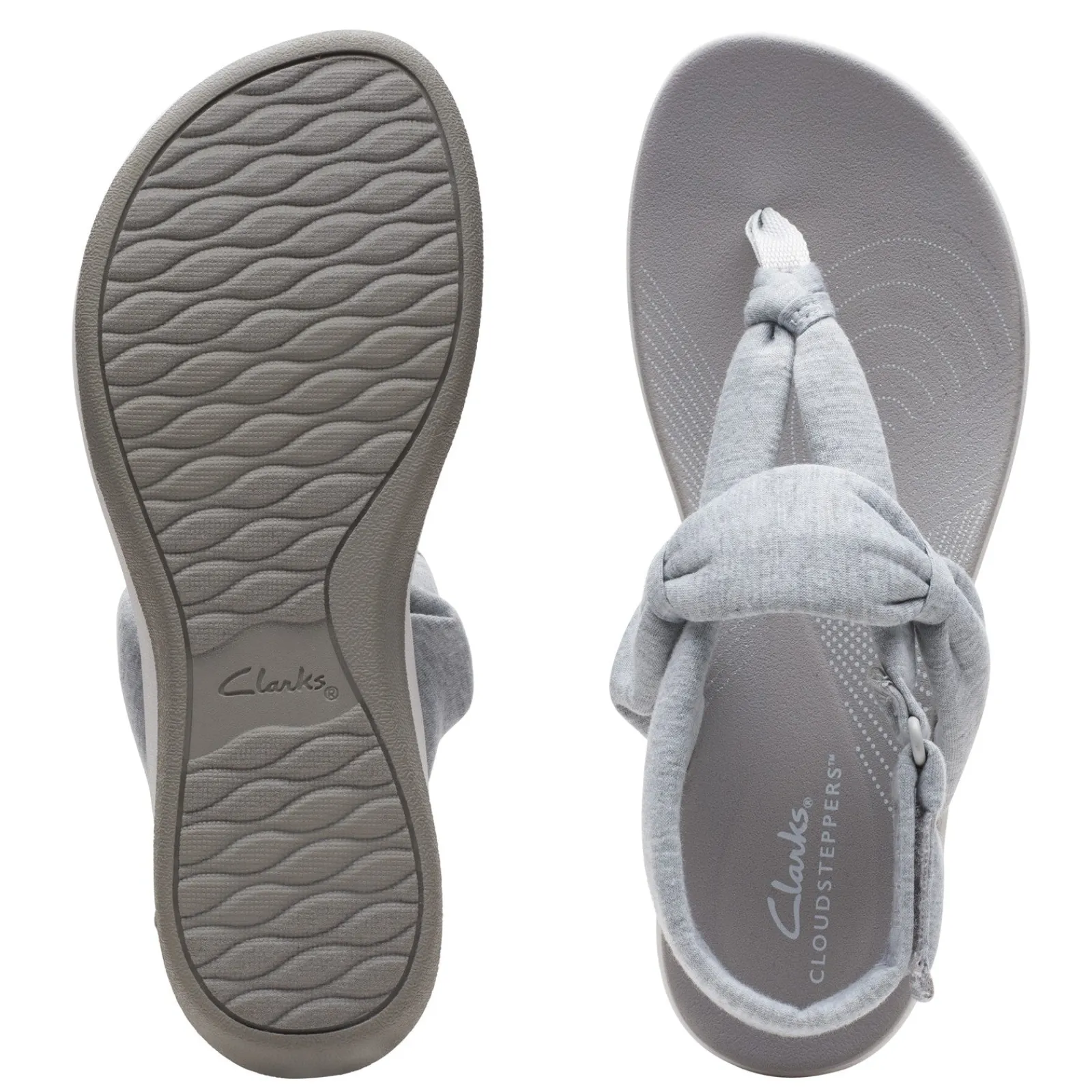 New Clarks Women's , Arla Nicole Sandal Grey Light