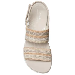 Clearance Clarks Women's , Arla Stroll Sandal Beige Combi