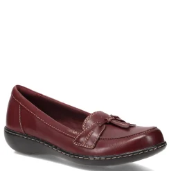 Clarks Women's , Ashland Bubble Loafer Burgundy