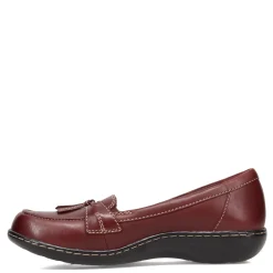 Clarks Women's , Ashland Bubble Loafer Burgundy