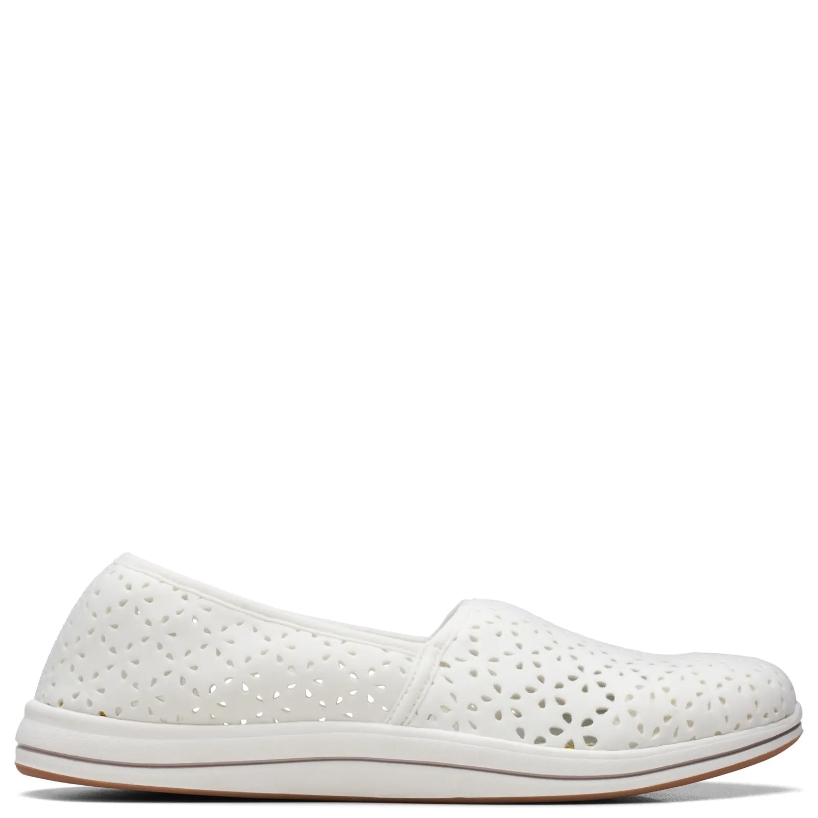 Online Clarks Women's , Breeze Emily Slip-On White