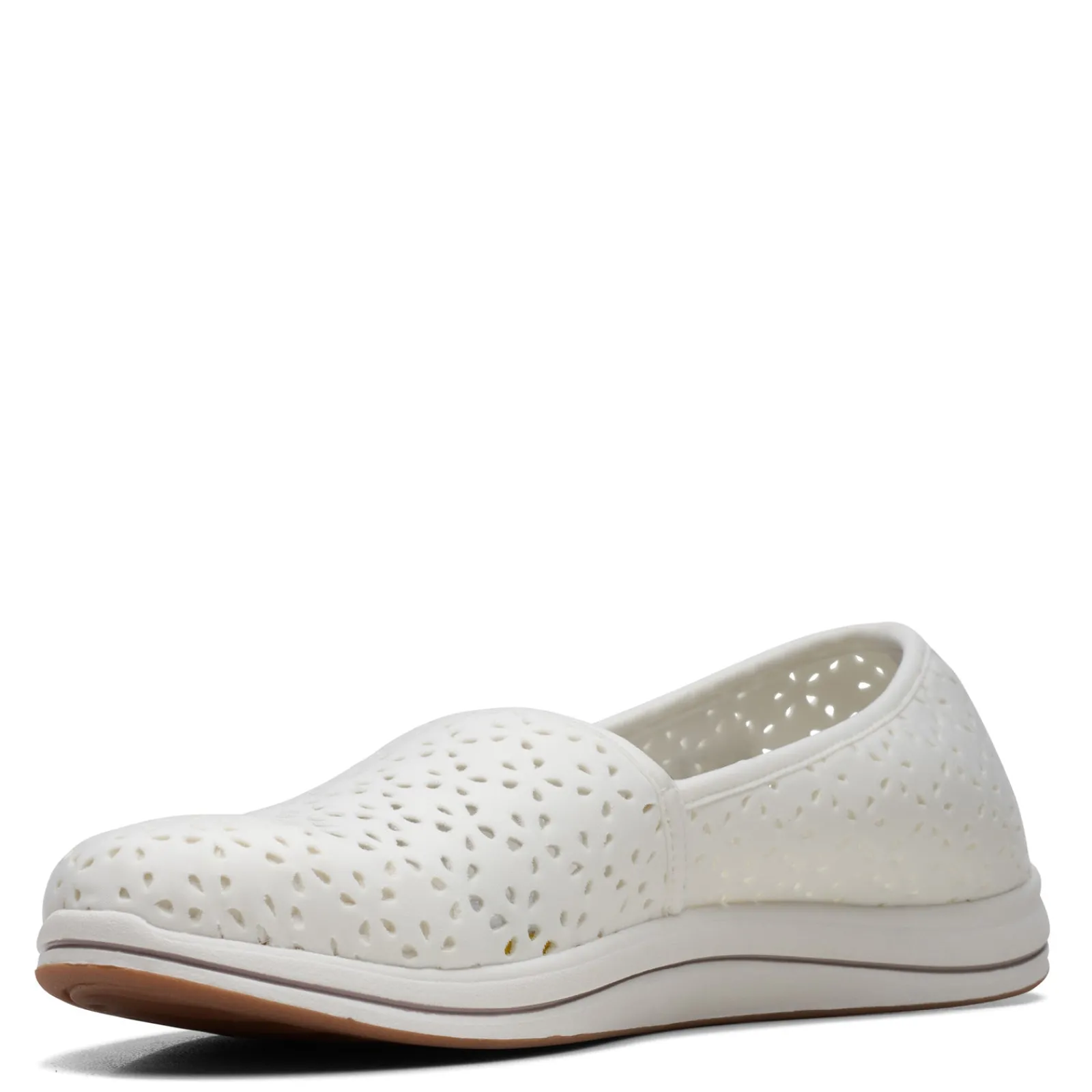 Online Clarks Women's , Breeze Emily Slip-On White