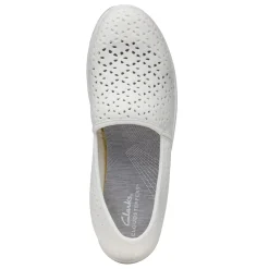 Online Clarks Women's , Breeze Emily Slip-On White