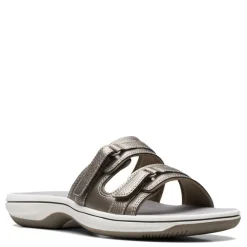 Discount Clarks Women's , Breeze Piper Sandal Pewter