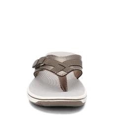 Sale Clarks Women's , Breeze Sea Flip Flop Pewter