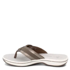 Sale Clarks Women's , Breeze Sea Flip Flop Pewter