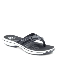 New Clarks Women's , Breeze Sea Sandal Black