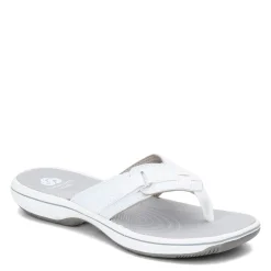 Outlet Clarks Women's , Breeze Sea Sandal White