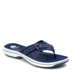 Sale Clarks Women's , Breeze Sea Sandal Navy