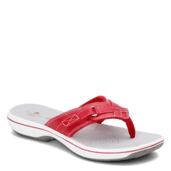 Hot Clarks Women's , Breeze Sea Sandal Red