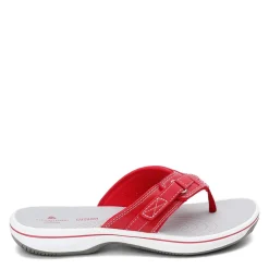 Hot Clarks Women's , Breeze Sea Sandal Red