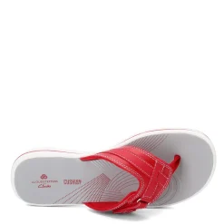 Hot Clarks Women's , Breeze Sea Sandal Red
