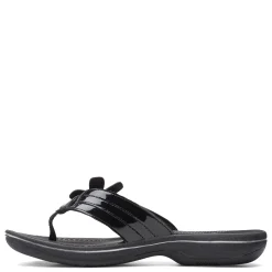 Clearance Clarks Women's , Brinkley Flora Sandal Black Patent