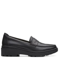 New Clarks Women's , Calla Ease Loafer Black