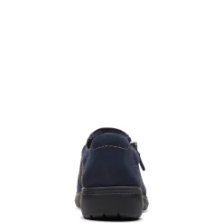 Best Clarks Women's , Carleigh Ray Slip-On Navy Nubuck
