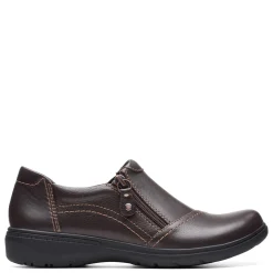 Outlet Clarks Women's , Carleigh Ray Slip-On Dark Brown