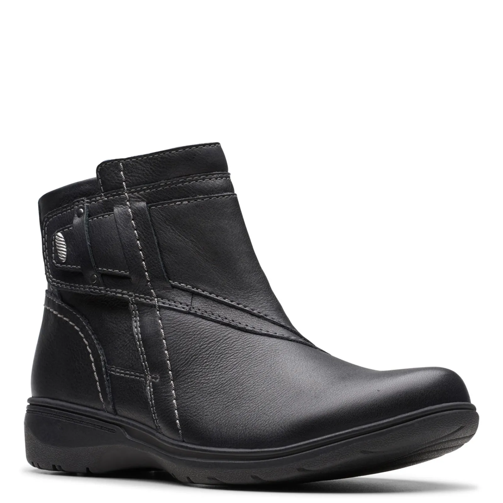 Discount Clarks Women's , Carleigh Style Boot Black Leather