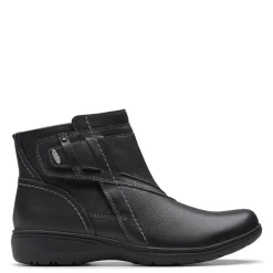 Discount Clarks Women's , Carleigh Style Boot Black Leather