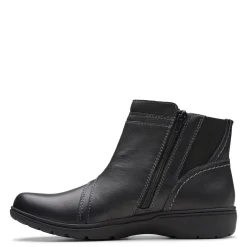 Discount Clarks Women's , Carleigh Style Boot Black Leather
