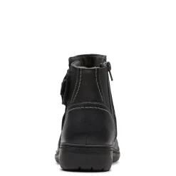 Discount Clarks Women's , Carleigh Style Boot Black Leather