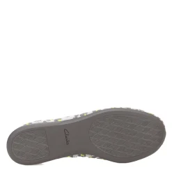 Clarks Women's , Carly Hope Flat Grey Leopard