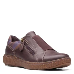 New Clarks Women's , Caroline Cove Slip-On Burgundy Leather