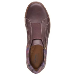 New Clarks Women's , Caroline Cove Slip-On Burgundy Leather