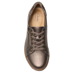 New Clarks Women's , Caroline Janna Sneaker Bronze Metallic