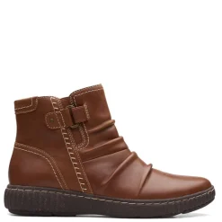 Outlet Clarks Women's , Caroline Orchid Boot Dark Tan