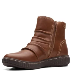 Outlet Clarks Women's , Caroline Orchid Boot Dark Tan