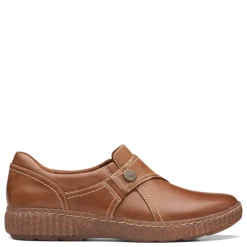 Hot Clarks Women's , Caroline Pearl Slip-On Dark Tan