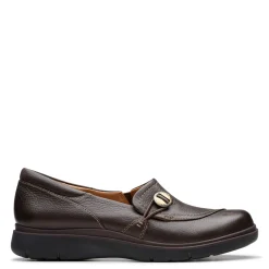 Clearance Clarks Women's , Certina Ease Slip-On Dark Brown