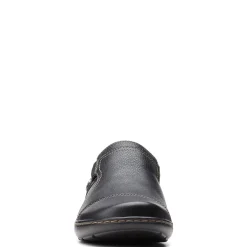 Online Clarks Women's , Cora Poppy Slip-On Black Smooth