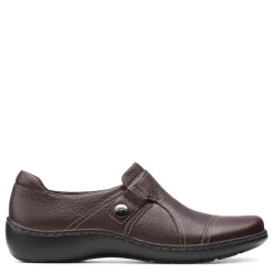 Best Clarks Women's , Cora Poppy Slip-On Dark Brown